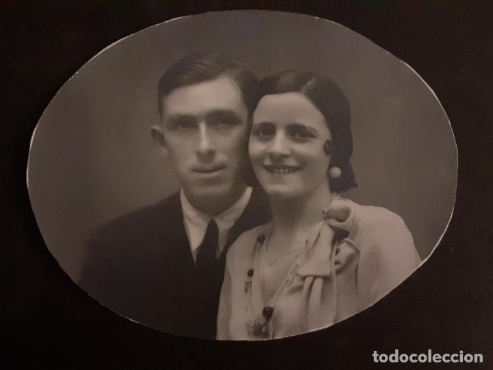 Antique Photography: LEON RETRATO DE PAREJA ANTIGUA FOTOGRAFIA A&Ntilde;OS 30 9 X 7 CMTS