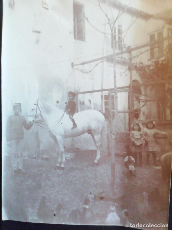 Photographie ancienne: ANTIGUA FOTOGRAF&Iacute;A DE NI&Ntilde;O MONTADO A CABALLO