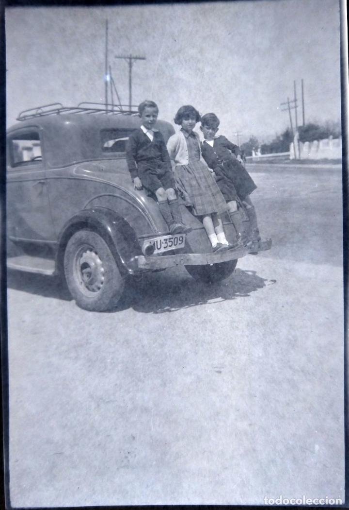 Antique Photography: AUTOMOVIL ANTIGUO LOTE 2 NEGATIVOS CELULOIDE TAMA&Ntilde;O 6 X 9 CM.