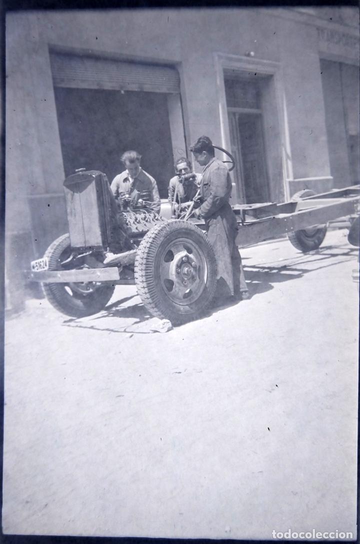 Fotograf&iacute;a antigua: AUTOMOVIL ANTIGUO LOTE 4 NEGATIVOS CELULOIDE TAMA&Ntilde;O 6 X 9 CM.