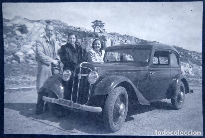 Antique Photography: AUTOMOVIL ANTIGUO NEGATIVO CELULOIDE TAMA&Ntilde;O 6 X 9 CM.