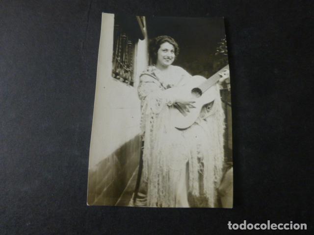 Fotograf&iacute;a antigua: MUJER CON GUITARRA FOTOGRAFIA 5 X 7 CMTS 1929