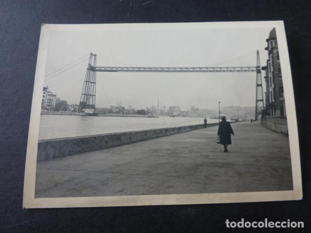 Fotografia antica: PORTUGALETE PUENTE DE VIZCAYA ANTIGUA FOTOGRAFIA 7 X 10 CMTS