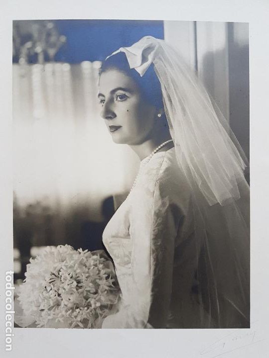 Fotografia antica: RETRATO NOVIA ANTIGUA FOTOGRAFIA G