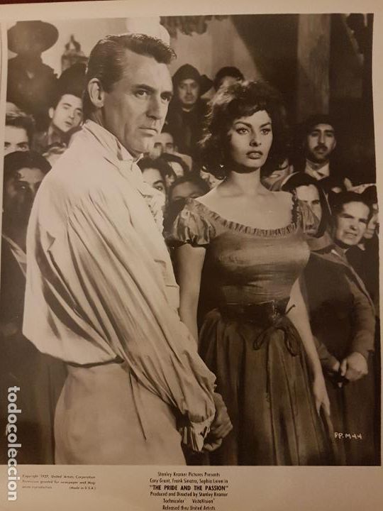Antique Photography: ESCENA DE LA PELICULA ORGULLO Y PASION FOTOGRAFIA 1957 26 X 21 CMTS
