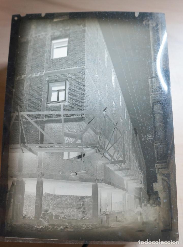 Fotograf&iacute;a antigua: ANTIGUO NEGATIVO ACETATO DE 17 X 12.5 EDIFICIO EN COSNTRUCCION O EN OBRAS