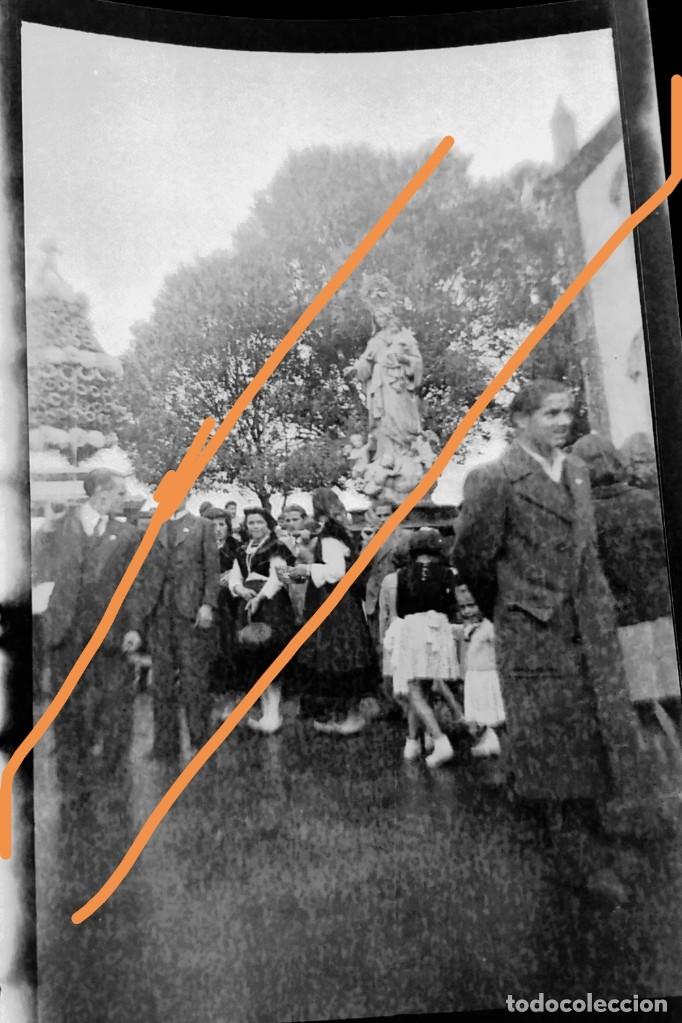 Photographie ancienne: Antiguo negativo. Clich&eacute; de fotograf&iacute;a. Virgen. procesi&oacute;n. sin identificar.