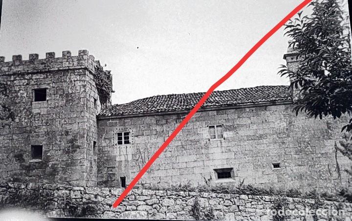 Fotograf&iacute;a antigua: Antiguo negativo. Clich&eacute; de fotograf&iacute;a. Pazo de San Pedro de Bembibre.lugo.