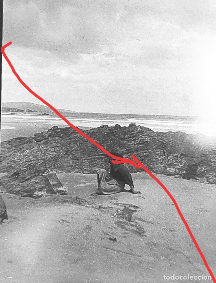 Fotograf&iacute;a antigua: Antiguo negativo. Clich&eacute; de fotograf&iacute;a. cercan&iacute;as.Galicia. sin identificar. Antigua.