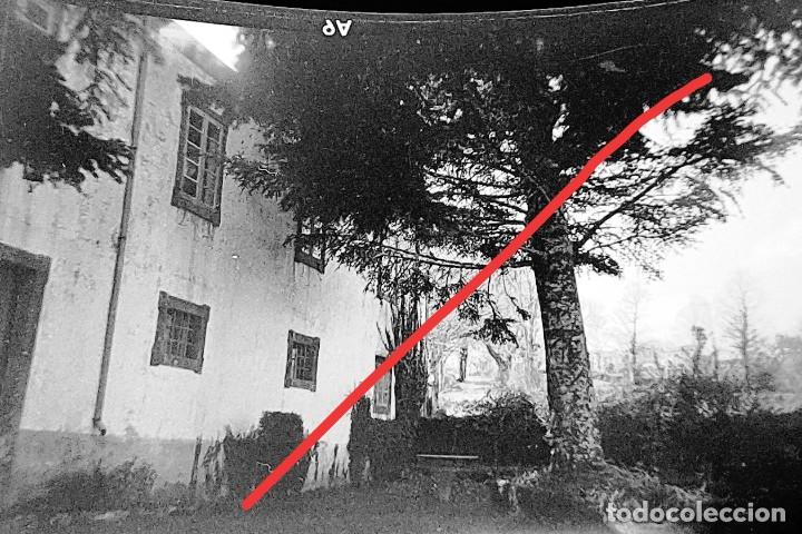 Antique Photography: Antiguo negativo. Clich&eacute; de fotograf&iacute;a. Pazo de Lugo. Galicia. Antigua.