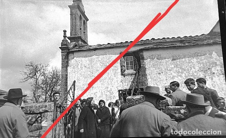 Antique Photography: Antiguo negativo. Clich&eacute; de fotograf&iacute;a. cercan&iacute;as.Galicia. sin identificar. Antigua.