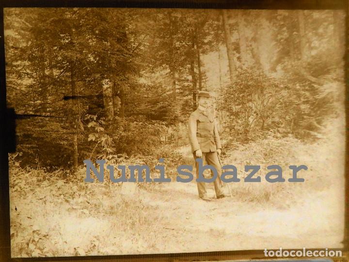 Antique Photography: NEGATIVO PLACA CRISTAL - GELATINO-BROMURO DE ARGENTA - 9 X 12 CM.- Militar