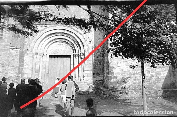 Fotograf&iacute;a antigua: Antiguo negativo. Clich&eacute; de fotograf&iacute;a. Iglesia de San Marti&ntilde;o de Foz, Lugo Antigua.