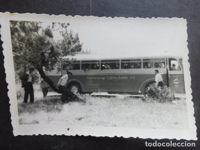 Alte Fotografie: AUTOBUS AUTOTRANSPORTE TURISTICO ESPA&Ntilde;OL ANTIGUA FOTOGRAFIA 6 X 9,5 CMTS