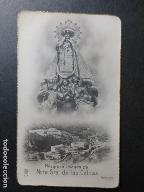 Fotografia antiga: LAS CALDAS DE BESAYA CANTABRIA VISTA Y VIRGEN ANTIGUA FOTOGRAFIA 6 X 10 CTMS