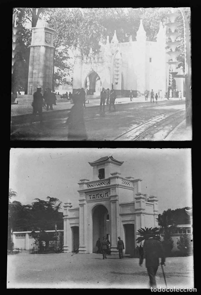 Fotograf&iacute;a antigua: 2 Placa de cristal negativo 9 x 12 cm. c1900