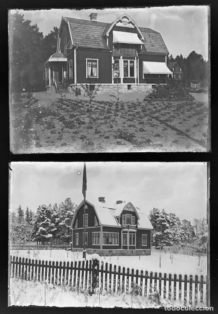 Fotograf&iacute;a antigua: 2 Placa de cristal negativo 13 x 18 cm. c1900
