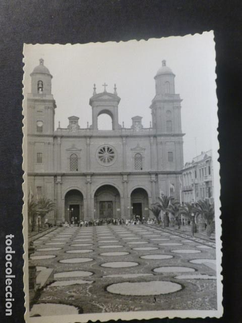 Fotografia antica: LAS PALMAS DE GRAN CANARIA CATEDRAL ANTIGUA FOTOGRAFIA 7 X 10 CMTS