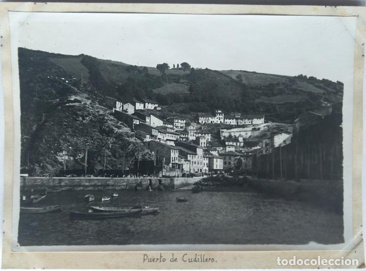 Fotograf&iacute;a antigua: PUERTO DE CUDILLERO ASTURIAS TAMA&Ntilde;O 11,5 X 17 CM