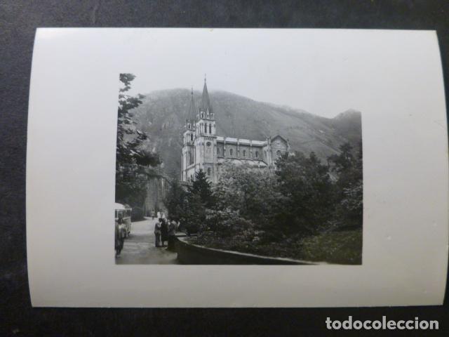 Photographie ancienne: COVADONGA ASTURIAS BASILICA ANTIGUA FOTOGRAFIA 6,5 X 9,5 CMTS