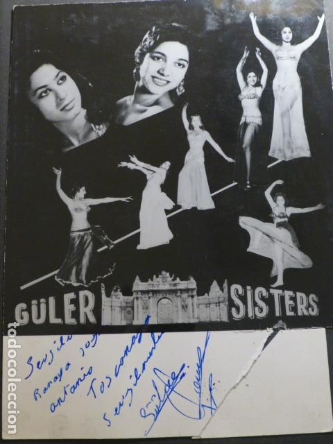 Photographie ancienne: G&Uuml;LER SISTERS FOTOGRAFIA CON FIRMA AUTOGRAFA 23 X 18 CMTS
