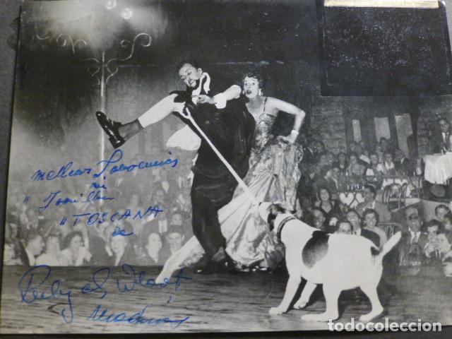 Photographie ancienne: RUBY & CHARLES WLAAT ACTORES FOTOGRAFIA CON FIRMA AUTOGRAFA 12 X 16 CMTS