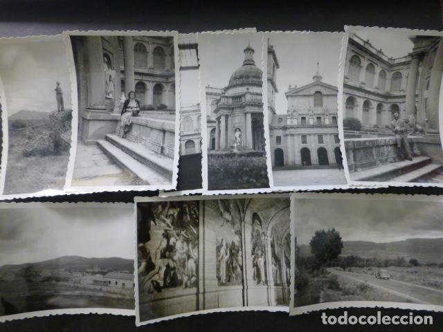 Fotograf&iacute;a antigua: EL ESCORIAL 9 ANTIGUAS FOTOGRAFIAS A&Ntilde;OS 50 6 X 9,5 CMTS
