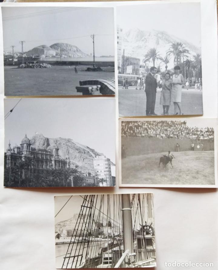 Fotografia antiga: ALICANTE LOTE 5 FOTOGRAFIAS TAMA&Ntilde;O 9 X 11,5 CM Y DOS DE 7,5 X 10,5 CM