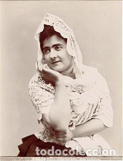 Fotograf&iacute;a antigua: Fotograf&iacute;a de Rafael Garz&oacute;n (1863-1923) &rdquo;Una manola&rdquo; Tipo andaluz