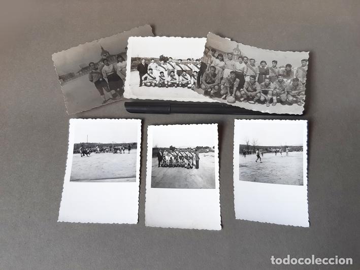 Fotograf&iacute;a antigua: LOTE FOTOGRAF&Iacute;AS DE UN PARTIDO Y EQUIPO DE FUTBOL DESCONOCIDO