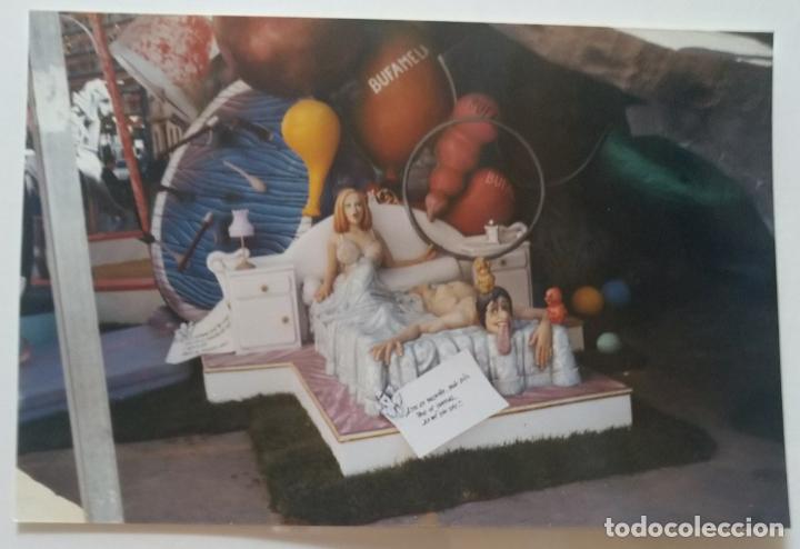 Alte Fotografie: CULLERA FALLAS TAMA&Ntilde;O 10 X 15 CM.