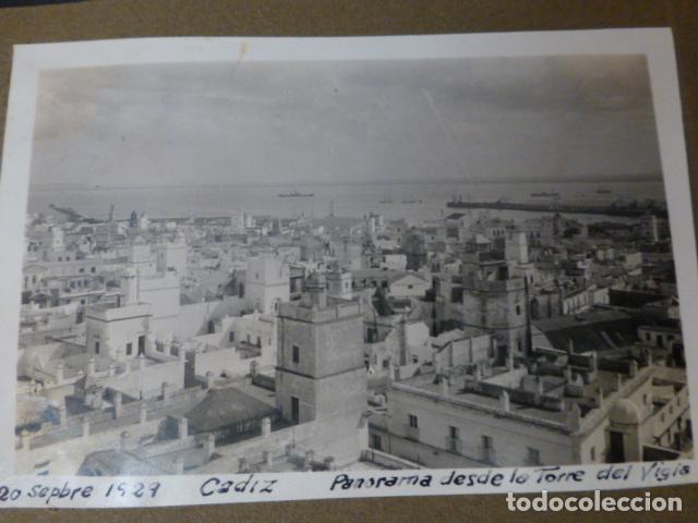 Fotografia antica: CADIZ PANORAMA DESDE LA TORRE DEL VIGIA FOTOGRAFIA 1929 8 X 6,5 CMTS