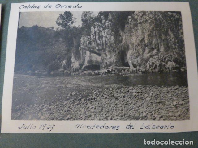 Fotografia antica: LAS CALDAS DE OVIEDO ASTURIAS RIO NALON 1927 FOTOGRAFIA 9 X 11 CMTS