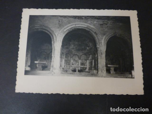 Fotografia antica: INTERIOR DE EDIFICIO RELIGIOSO ROMANICO A IDENTIFICAR FOTOGRAFIA 8 X 11,5 CMTS