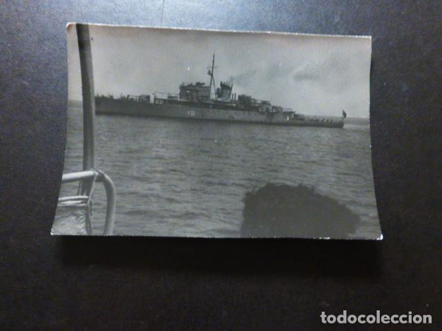 Alte Fotografie: BUQUE DE LA ARMADA F33 ANTIGUA FOTOGRAFIA 7 X 10 CMTS
