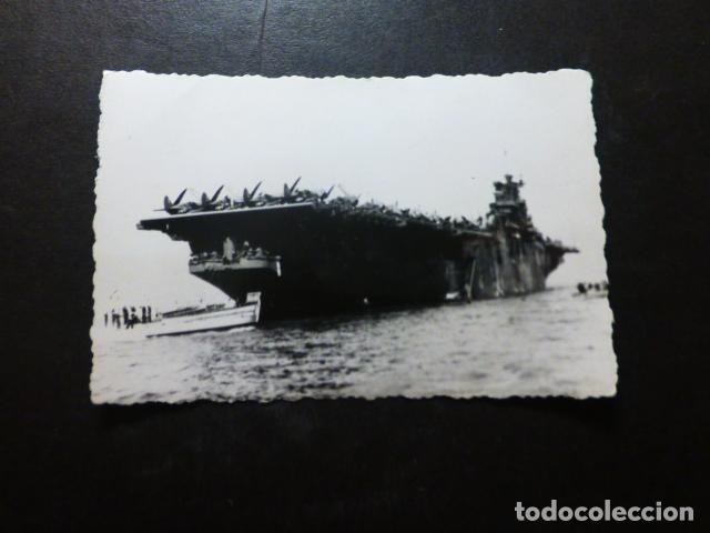 Fotografia antica: PORTAAVIONES DEDALO ANTIGUA FOTOGRAFIA 6 X 9 CMTS
