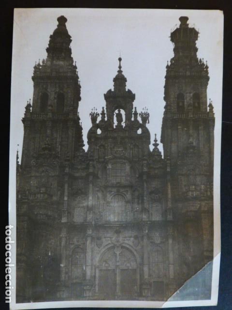 Alte Fotografie: SANTIAGO DE COMPOSTELA CATEDRAL ANTIGUA FOTOGRAFIA 12 X 17 CMTS