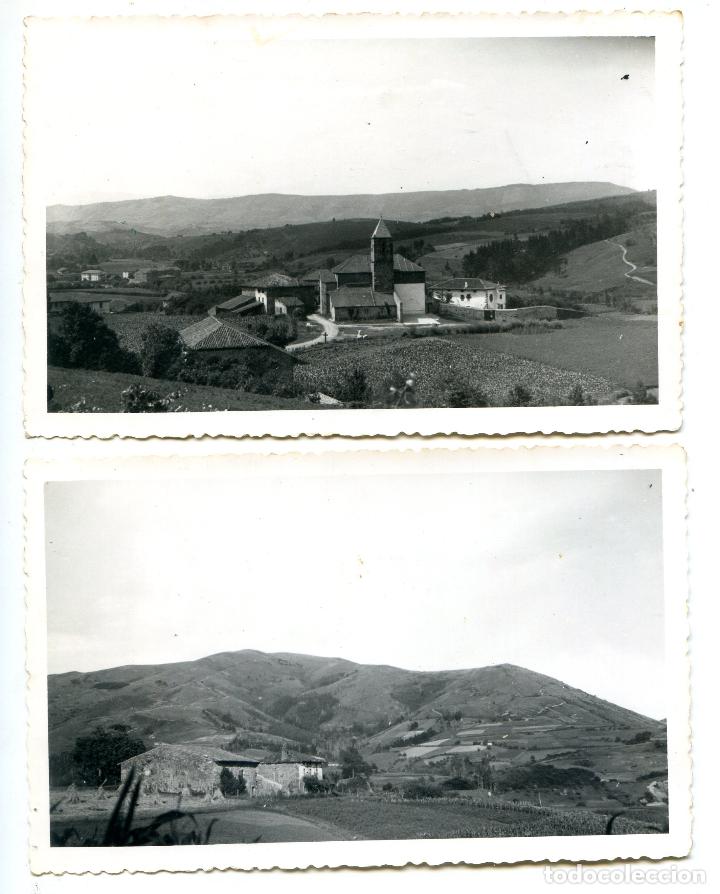 Fotografia antica: Dos fotos de pueblo en Pa&iacute;s Vasco a identificar, a&ntilde;os 50, posiblemente Vizcaya