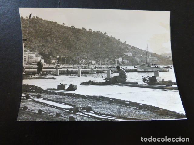 Antique Photography: PUERTO DE SOLLER MALLLORCA VISTA ANTIGUA FOTOGRAF&Iacute;A 7,5 X 10,5 CTMS