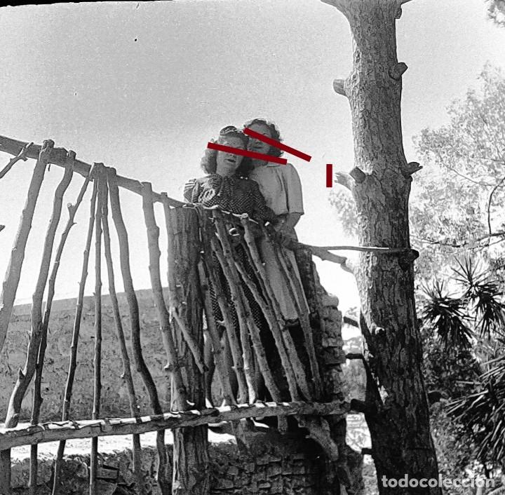 Fotografia antica: Antiguo negativo o clich&eacute; de fotograf&iacute;a. Se&ntilde;orita. Antigua.