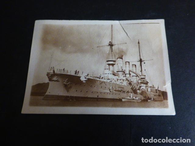 Fotografia antiga: BARCO ARMADA CRUCERO DE GUERRA ANTIGUA FOTOGRAFIA A&Ntilde;OS 20 6 X 9 CMTS