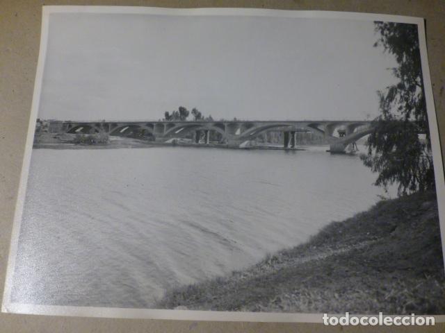 Photographie ancienne: PUENTE RECIEN CONSTRUIDO EN LUGAR A IDENTIFICAR ANTIGUA FOTOGRAFIA A&Ntilde;OS 50