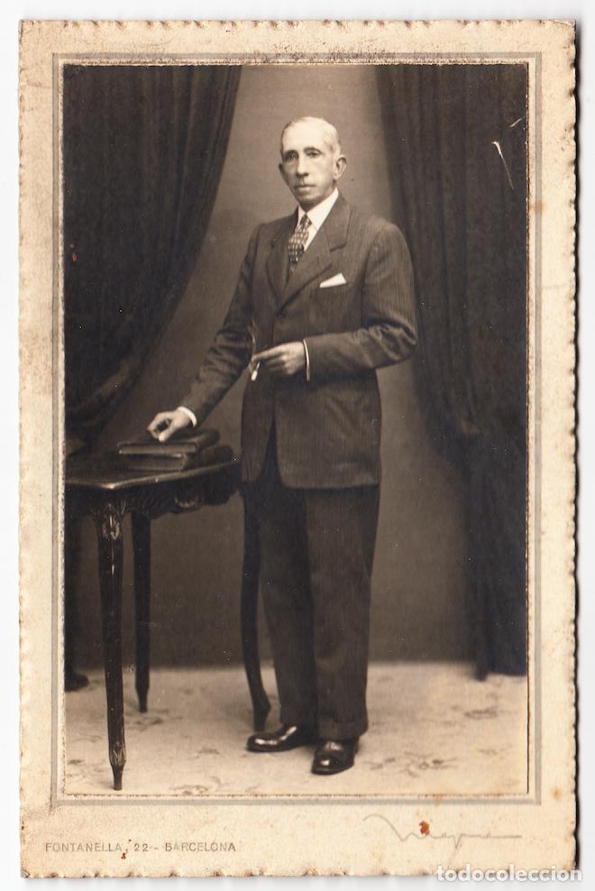 Alte Fotografie: Retrato de caballero - Foto Niepce (Barcelona)