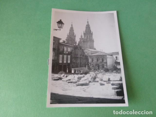 Fotografia antica: SANTIAGO DE COMPOSTELA ANTIGUA FOTOGRAFIA A&Ntilde;OS 30 8,5 X 6,5 CMTS