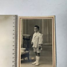 Fotografía antigua: FOTO. NIÑO DE PRIMERA COMUNIÓN. FOTÓGRAFO?. AÑO 1924?.. Lote 312562858