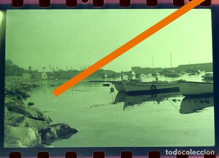 Fotografia antiga: Antiguo negativo o clich&eacute; de fotograf&iacute;a. Villajoyosa Alicante. A&ntilde;os 60/70.