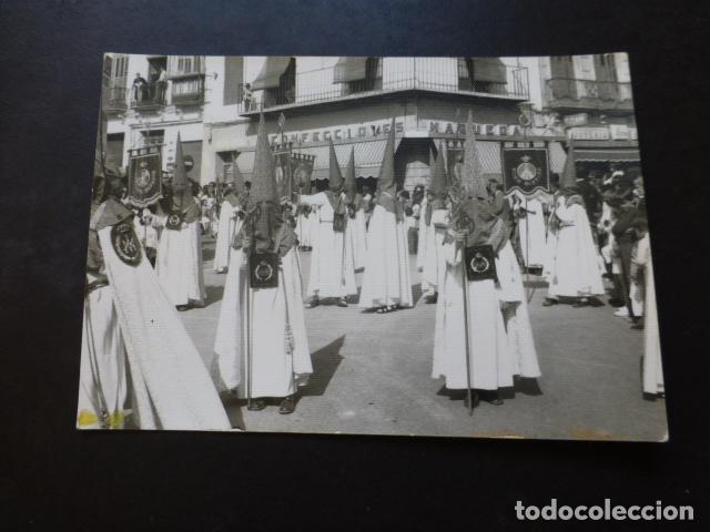 Photographie ancienne: MALAGA SEMANA SANTA PROCESION ANTIGUA FOTOGRAFIA 7 X 10,5 CMTS