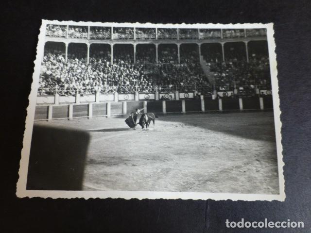 Photographie ancienne: GIJON ASTURIAS CORRIDA DE TOROS ANTIGUA FOTOGRAFIA 8 X 11 CMTS