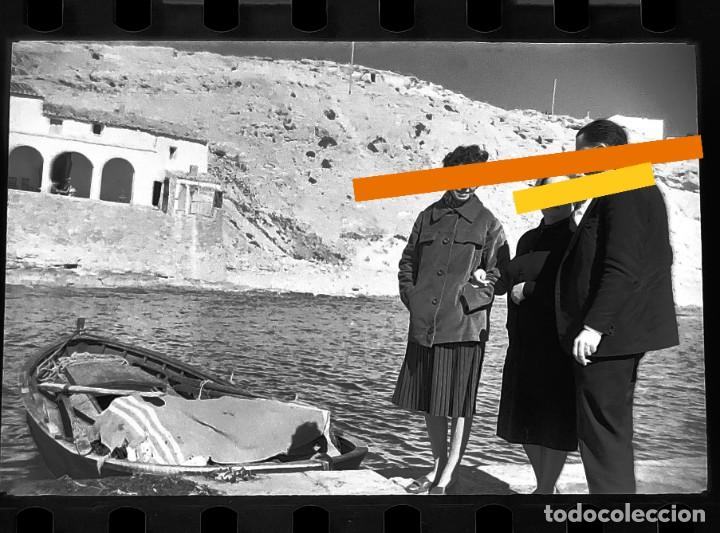Antique Photography: Antiguo negativo o clich&eacute; de fotograf&iacute;a. Cercan&iacute;as Moraira. Alicante. A&ntilde;os 50/60.