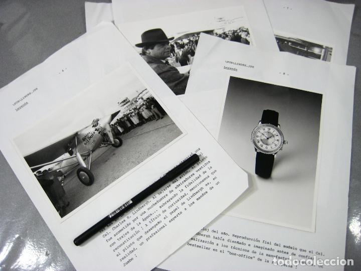Fotografia antica: DOSIER DE LA CELEBRACI&Oacute;N DEL 60 ANIVERSARIO DEL SPIRIT OF ST-LOUIS DEL PILOTO LINDBERG. LONGINES